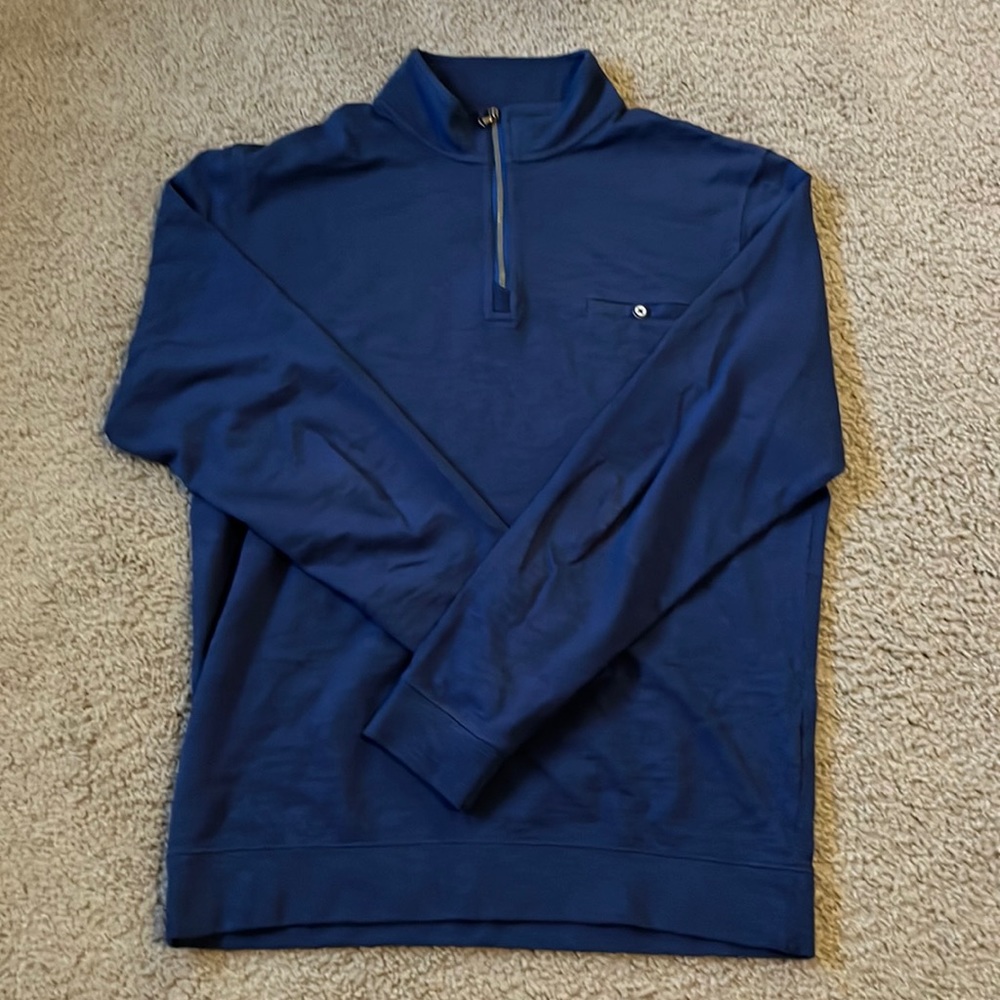 Johnnie-O indigo Q-zip, Mens M